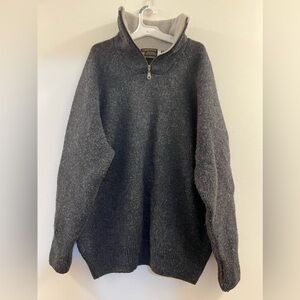 Norsk Wear Men's 100% Wool Dark Gray Sweater FH,